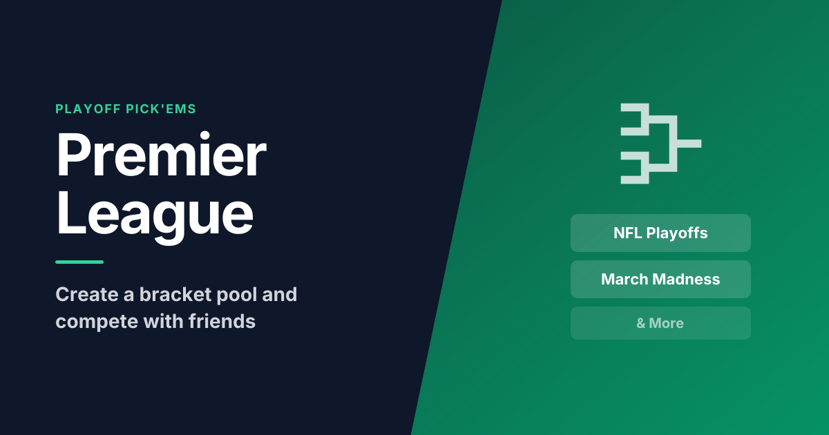 The World Cup took my pick'em side project from 10k to 30k users. Now it runs a full Premier League  logo